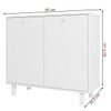 Armário de Cozinha 2 Portas 2 Prateleiras Branco Bbc 16 - Brv