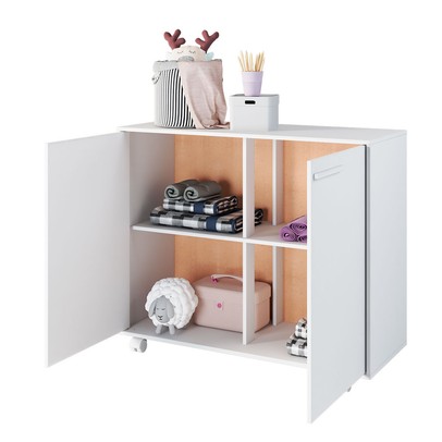 Armário Mutiuso 2 Portas 2 Prateleiras Branco Bdi 16 - Brv