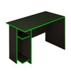 Mesa Gamer Vênus 2 Prateleiras Preto Fosco/Verde - Panorama Móveis