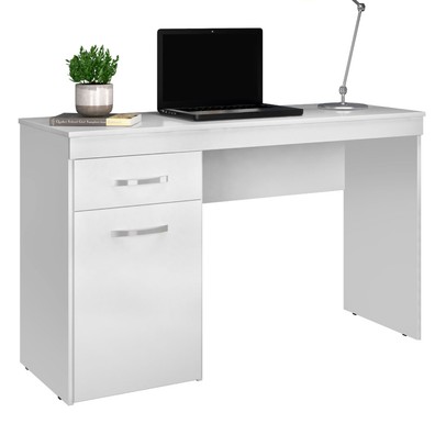 Mesa Escrivaninha Vitória 1 Porta 1 Gaveta Branco - Demóbile