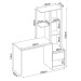 Mesa Escrivaninha com Armário Morada 1 Porta 1 Gaveta Branco - Demóbile