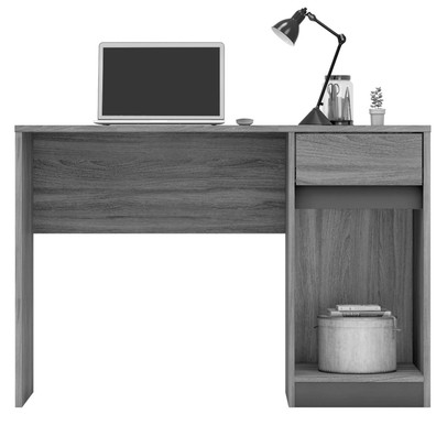 Mesa Escrivaninha Morada 1 Porta 1 Gaveta Branco - Demóbile