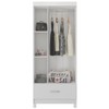 Guarda-Roupa Solteiro Prince 3 Portas 1 Gaveta Branco - Demóbile