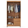 Guarda-Roupa Lótus 4 Portas 2 Gavetas Amêndola Touch - Demóbile