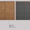 Guarda-Roupa Casal Belga 2 Portas 3 Gavetas Flex Amêndola Touch/Grafito - Demóbile