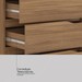 Guarda-Roupa Casal Belga 2 Portas 3 Gavetas Flex Amêndola Touch/Grafito - Demóbile