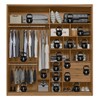 Guarda-Roupa Casal Belga 2 Portas 3 Gavetas Flex Amêndola Touch/Grafito - Demóbile