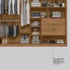 Guarda-Roupa Casal Belga 2 Portas 3 Gavetas Flex Amêndola Touch/Grafito - Demóbile