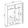 Guarda-Roupa Casal Attore 4 Portas 3 Gavetas Amêndola Touch - Demóbile