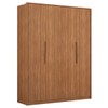 Guarda-Roupa Casal Attore 4 Portas 3 Gavetas Amêndola Touch - Demóbile