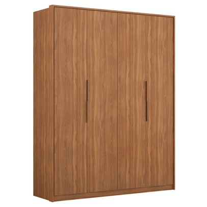 Guarda-Roupa Casal Attore 4 Portas 3 Gavetas Amêndola Touch - Demóbile