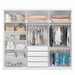 Guarda-Roupa Casal Venice 6 Portas 4 Gavetas 100% Mdf Branco - Demóbile