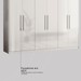 Guarda-Roupa Casal Venice 6 Portas 4 Gavetas 100% Mdf Branco - Demóbile