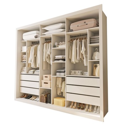 Closet Casal Itália 6 Gavetas Branco - Minastex