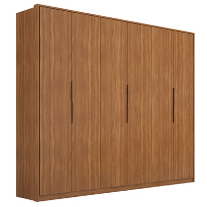 Guarda-Roupa Casal Atrice 6 Portas 6 Gavetas Amêndola Touch - Demóbile