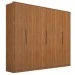 Guarda-Roupa Casal Atrice 6 Portas 6 Gavetas Amêndola Touch - Demóbile