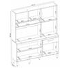 Cozinha Compacta álamo 6 Portas 1 Gaveta Amêndola Touch/Branco - Demóbile