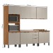 Cozinha Completa Firenze 14 Portas 2 Gavetas Amêndola Touch/Nude Prime Tx - Demóbile