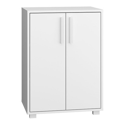 Armário para Escritório 2 Portas 1 Prateleira Branco Bho 56 - Brv
