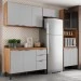 Cozinha Completa Firenze 11 Portas 2 Gavetas Amêndola Touch/Nude Prime Tx - Demóbile