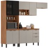 Cozinha Completa Firenze 10 Portas 2 Gavetas Amêndola Touch/Nude Prime Tx - Demóbile