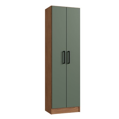 Armário Multiuso Milano 2 Portas 5 Prateleiras Freijó/Oliva - Irm Móveis