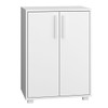 Armário de Cozinha 2 Portas 1 Prateleira Branco Bmu 91 - Brv