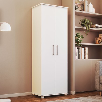 Armário para Escritório 2 Portas Branco Bmu 97 - Brv