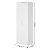 Armário para Escritório 2 Portas Branco Bmu 97 - Brv