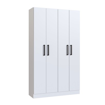 Armário Multiuso Riviera 4 Portas 8 Prateleiras Branco - Irm Móveis