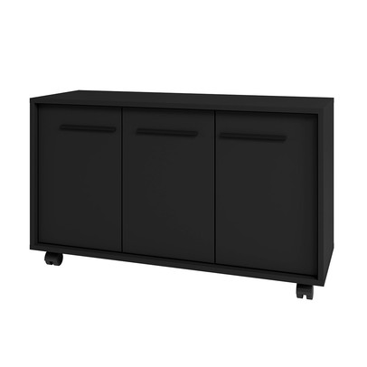 Rack para TV Até 40 Polegadas 3 Portas Preto Br 113 - Brv