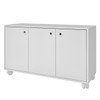 Armário Multiuso 3 Portas 1 Prateleira Branco Bs 48 - Brv
