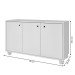 Rack para TV Até 40 Polegadas 3 Portas Branco Bse 01 - Brv