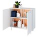 Armário Multiuso 2 Portas Branco Bs 64 - Brv