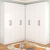 Guarda-Roupa Infantil Dois Irmãos Salvador 8 Portas 16 Prateleiras Branco - Panorama Móveis