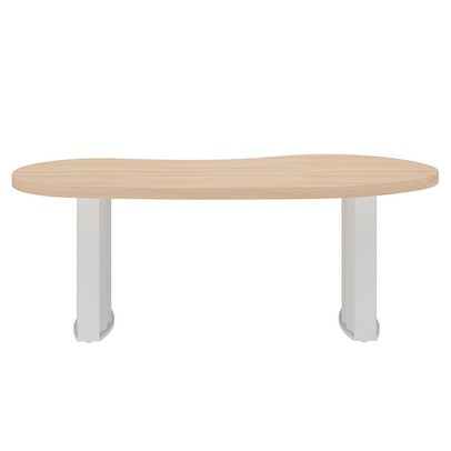 Mesa para Escritório Tamburato Organic Carvalho/Branco - Artany Móveis
