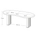 Mesa para Escritório Tamburato Organic Carvalho/Branco - Artany Móveis