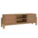Rack para TV Até 65 Polegadas Trend 1 Porta 2 Gavetas Carvalho/Terracota - Pnr Móveis