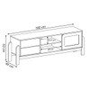 Rack para TV Até 65 Polegadas Trend 1 Porta 2 Gavetas Carvalho/Terracota - Pnr Móveis