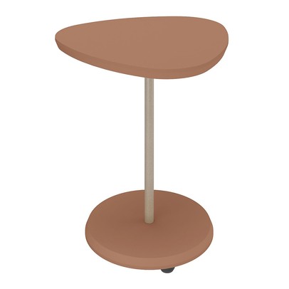 Mesa de Canto Bia 100% Mdf Terracota - Pnr Móveis