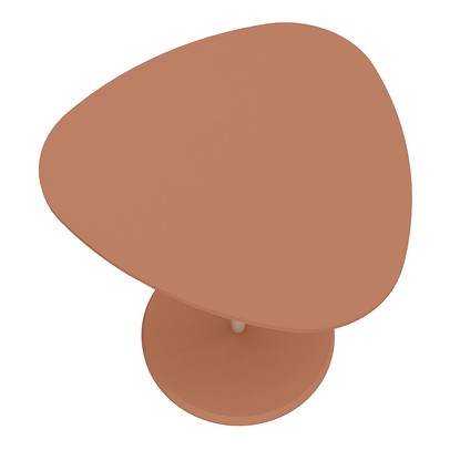 Mesa de Canto Bia 100% Mdf Terracota - Pnr Móveis