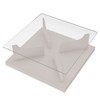 Mesa de Centro Clara com Tampo de Vidro Off White - Pnr Móveis