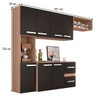 Cozinha Compacta Gourmet Suspensa Armário e Balcão - Pm