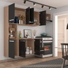 Cozinha Compacta Gourmet Suspensa Armário e Balcão - Pm
