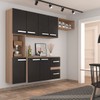 Cozinha Compacta Gourmet Suspensa Armário e Balcão - Pm