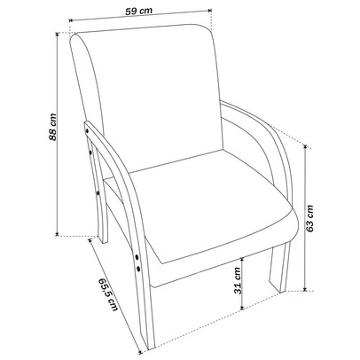 Poltrona Veneza Seda/Veludo Rosa - Vian