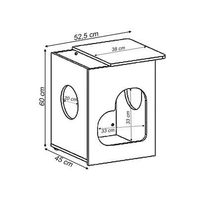 Sala de Estar Completa 1 Porta Carvalho/Off White - Pnr Móveis