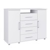 Cômoda Gold 2 Portas 4 Gavetas Branco - Irm Móveis