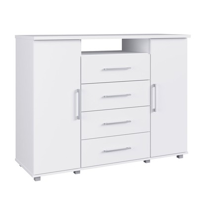 Cômoda Gold 2 Portas 4 Gavetas Branco - Irm Móveis