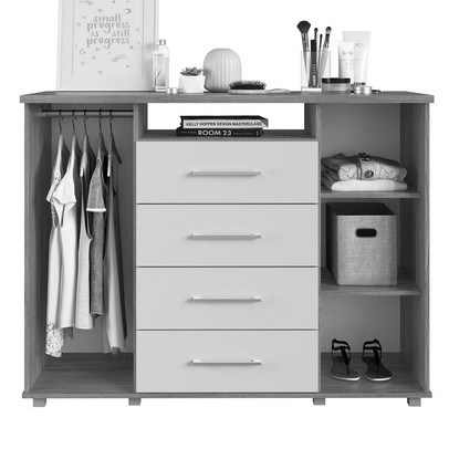 Cômoda Gold 2 Portas 4 Gavetas Branco - Irm Móveis